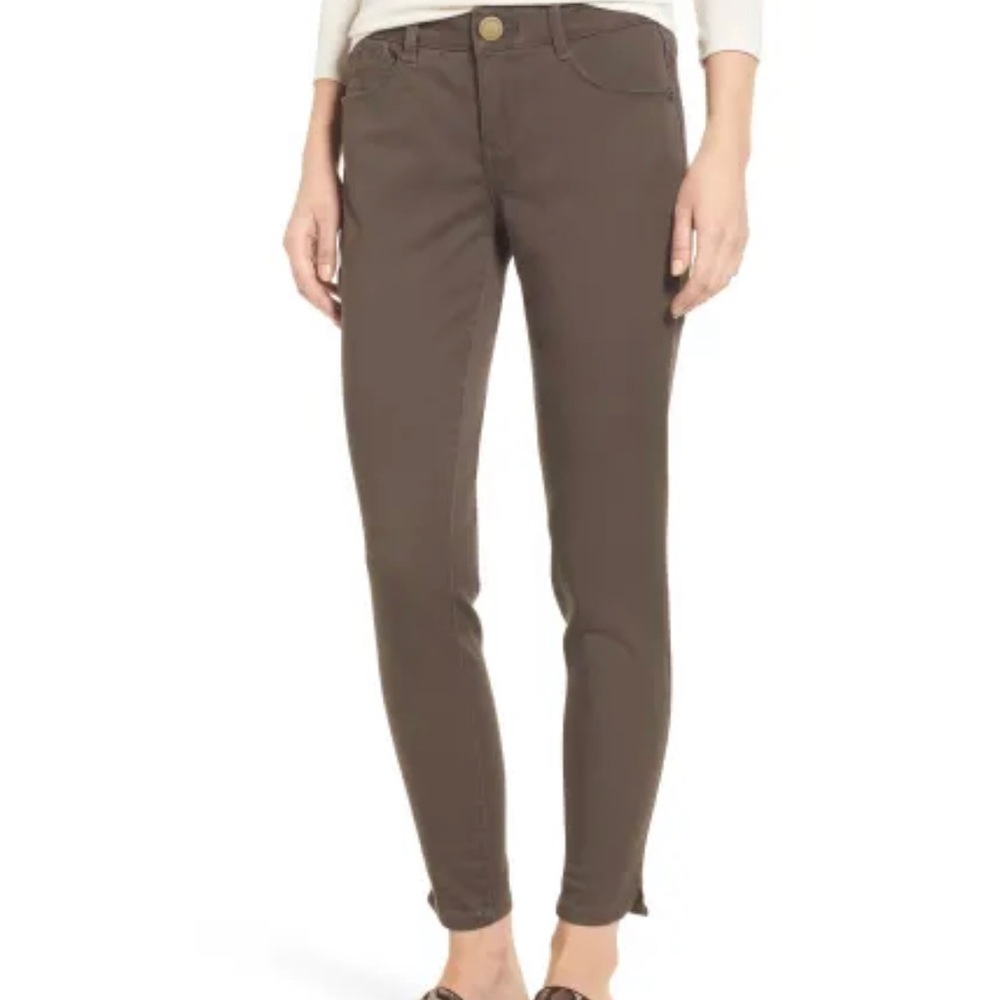 Wit & Wisdom Ab-Solution Ankle Skimmer Pants - Mushroom